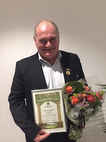 Martin Ramfjord tildelt NFF Buskeruds Gullmerket